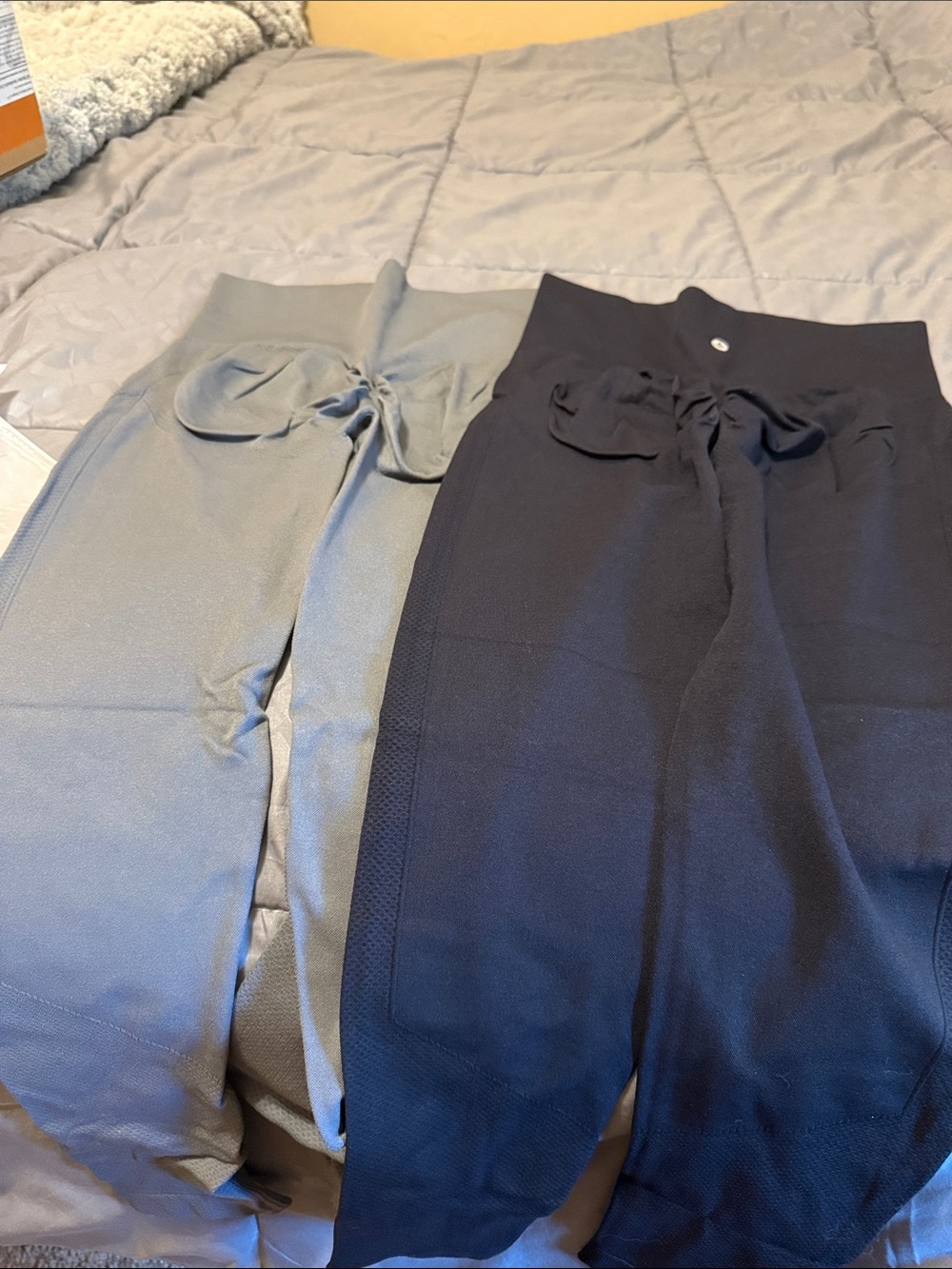 2 pairs Halara High-Waist Workout Leggings Butt cinch and lift 7/8 length